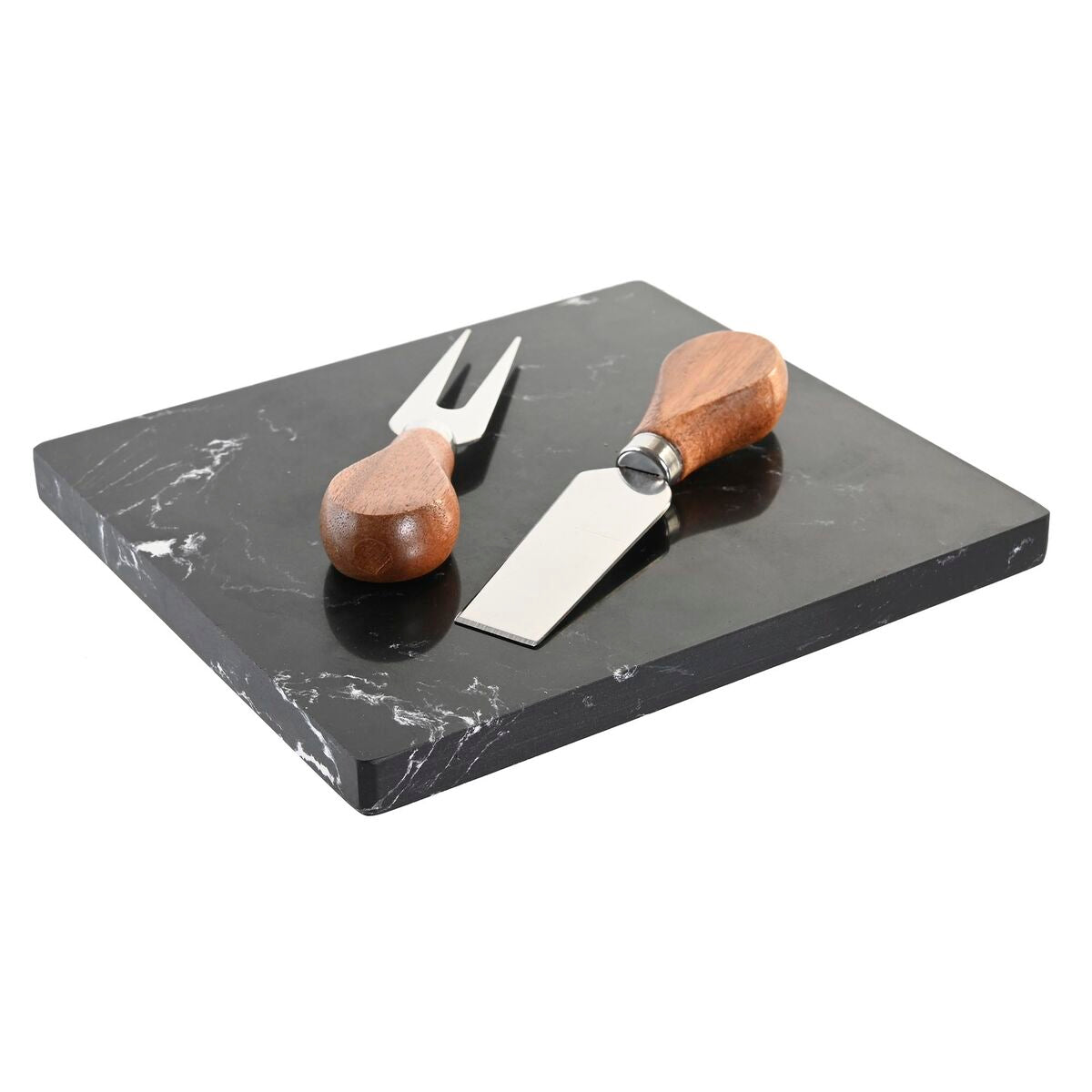 Käsebrett DKD Home Decor Marmor Akazienholz 36 x 27 x 2 cm